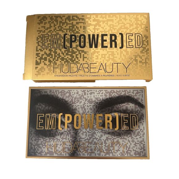 Huda Beauty Empowered Eye Shadow Palette 18 Colors Matte Cream Shimmer New - Picture 1 of 8